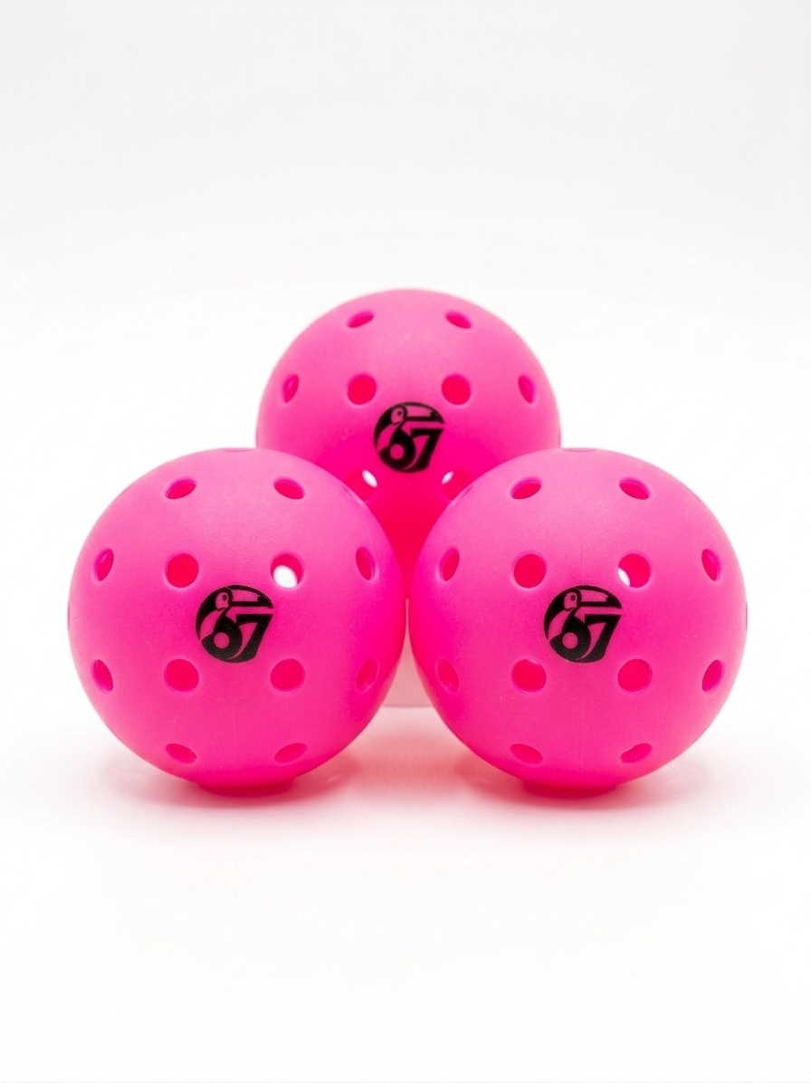 PB67 Outdoor Competition Balls 3-Pack - Pink